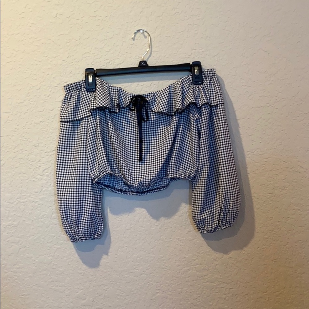 Forever 21 off-shoulder crop top